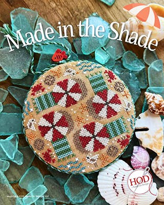 Hands On Design - Made in the Shade-Hands On Design - Made in the Shade, beach, umbrella, beach towels, seagull, crab, waves, starfish, cross stitch