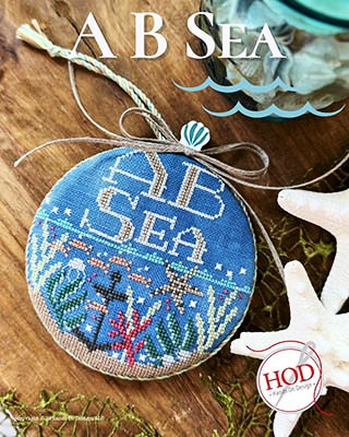 Hands On Design - A B Sea-Hands On Design - A B Sea, beach, ocean, underwater, sand, cross stitch