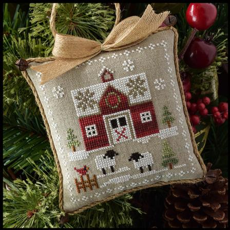 Little House Needleworks - Farmhouse Christmas - Part 1 - Little Red Barn