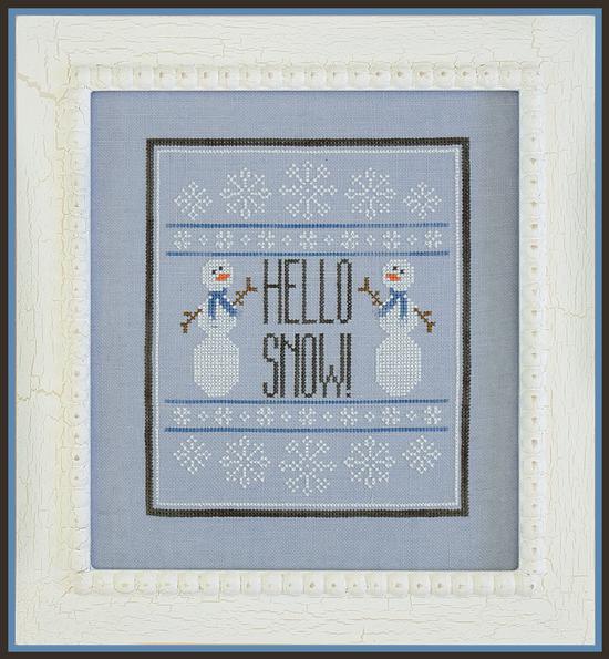 Country Cottage Needleworks - Hello Snow!-Country Cottage Needleworks - Hello Snow, winter, snowman, snow, cold, cross stitch 