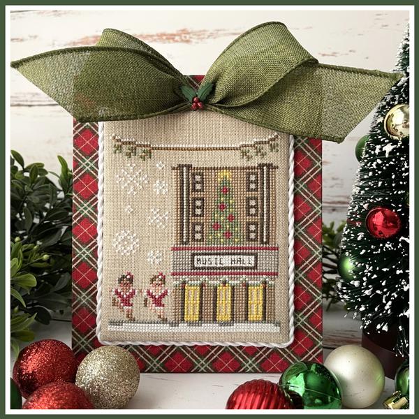 Country Cottage Needleworks - Big City Christmas Part 7 - Music Store-Country Cottage Needleworks - Big City Christmas Part 7 - Music Store, instruments, band, musicians, cross stitch 