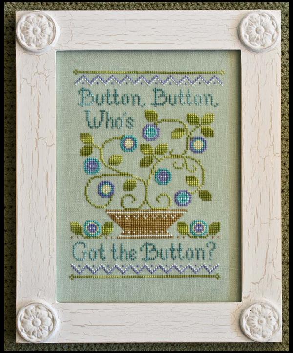 Country Cottage Needleworks - Button, Button-Country Cottage Needleworks - Button, Button, plants, sewing, cross stitch, supplies, notions, 
