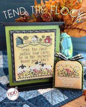 Hands On Design - Tend the Flock-Hands On Design - Tend the Flock, sheep, shepherd, faith, family, 2026 Needlework Marketplace Release, cross stitch