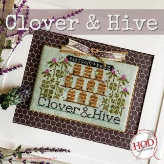 Hands On Design - Clover & Hive-Hands On Design - Clover  Hive, bees, beehive, flowers, herbs, honey, cross stitch 