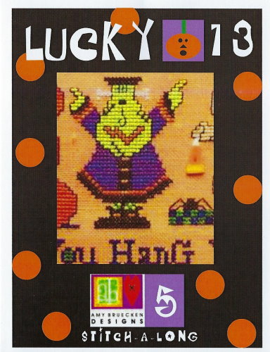 Amy Bruecken Designs - Lucky 13 Part 5-Amy Bruecken Designs - Lucky 13 - Part 5, Halloween, monster, fall, ornaments, cross stitch 