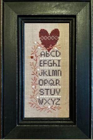 Bent Creek - Heart Berry Sampler-Bent Creek - Heart Berry Sampler, love, romance, hearts, Valentine, cross stitch 