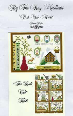 By The Bay Needleart - The Book Club - Stitch A Long Part 4 Heidi-By The Bay Needleart - The Book Club - Stitch A Long Part 4 Heidi, classics, books, cross stitch