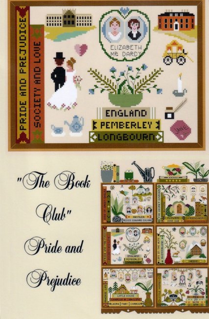 By The Bay Needleart - The Book Club Stitch A Long Part 3 Pride and Prejudice-By The Bay Needleart - The Book Club Stitch A Long Part 3 Pride and Prejudice, classics, novels, Jane Austin, cross stitch