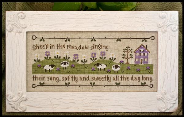 Country Cottage Needleworks - Sheep in the Meadow - Cross Stitch Pattern