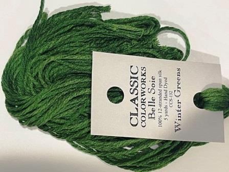  #132 Classic Colorworks Belle Soie Silk - Winter Greens-Classic Colorworks Belle Soie Silk - Winter Greens 