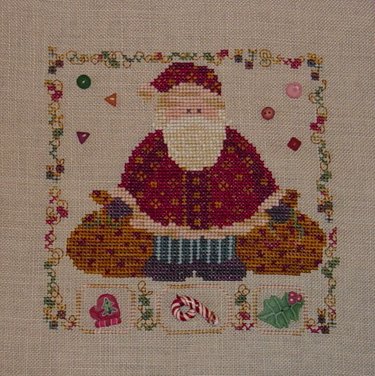 Country Garden Stitchery - Here Comes Santa Claus - Cross Stitch Pattern-Country Garden Stitchery - Here Comes Santa Claus - Cross Stitch Pattern