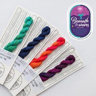 Cottage Garden Threads - XStitch the Rainbow - Beneath the Waves Thread Pack-Cottage Garden Threads - XStitch the Rainbow - Beneath the Waves Thread Pack, cross stitch