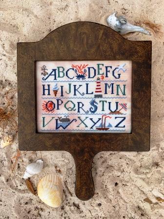 Carriage House Samplings - Sampler of the Sea-Carriage House Samplings - Sampler of the Sea, nautical, ocean, lighthouse, sail boat, whale, cross stitch