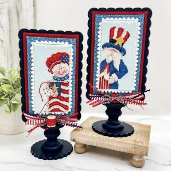 Dirty Annie's - Sam & Betsy-Dirty Annies - Sam  Betsy, Uncle Sam, Betsy Ross, America, pariotic, cross stitch