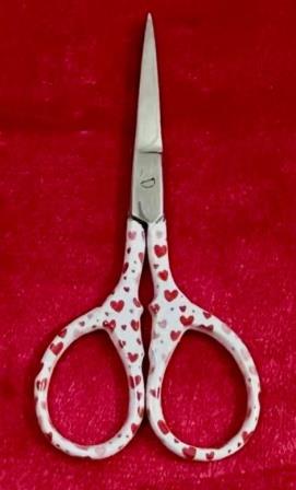 Dinky Dyes - Hearts Embroidery Scissors-Dinky Dyes - Hearts Embroidery Scissors, needlework, notions, accessories, cutting, love, cross stitch, needlepoint, 