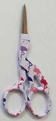Dinky Dyes - Flamingo Scissors-Dinky Dyes - Flamingo Scissors, bird, cross stitch, notions,  