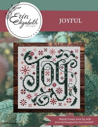 Erin Elizabeth Designs - Joyful-Erin Elizabeth Designs - Joyful, Christmas, ornament, decorations, Christmas tree, cross stitch, 
