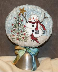 Fiddlestix Designs - Topping the Tree-Fiddlestix Designs - Topping the Tree, Christmas tree, Christmas, snow globe, snowman, punch needle 