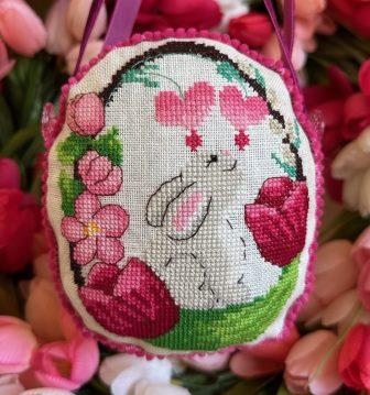 Luhu Stitches - The Tulip Cottage Collection - Flora's Basket-Luhu Stitches - The Tulip Cottage Collection - Floras Basket, flowers, bunny, garden, house, Nashville Market, cross stitch