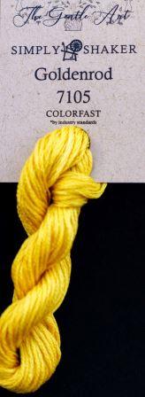  #7105 Gentle Art Sampler Threads - Goldenrod-Gentle Art Sampler Threads - Goldenrod, 7105, floss, Nashville Needlework Market 2024, yellow, cross stitch, embroidery, stitching, 