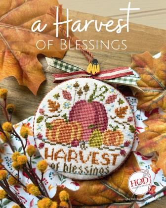 Hands On Design - A Harvest of Blessings-Hands On Design - A Harvest of Blessings, pumpkins, fall, autumn, planting, faith, God, blessed, cross stitch 