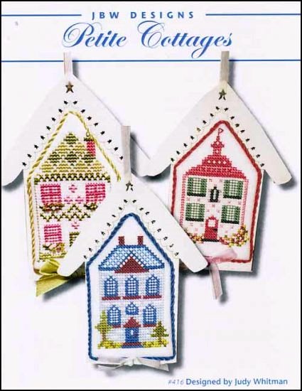 JBW Designs - Petite Cottages-JBW Designs - Petite Cottages, ornaments, homes, flowers, cross stitch