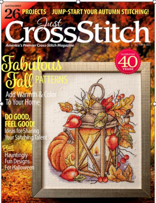 Just Cross Stitch - 2023 #5 Sept/Oct Issue-Just Cross Stitch - 2023 5 SeptOct Issue, fall, Halloween, autumn, pumpkins, ornaments, cross stitch
