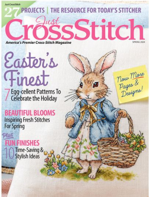 Just Cross Stitch - 2024 #1 Spring Issue-Just Cross Stitch - 2024 1 Spring Issue, Easter, bunny, flowers, projects, eggs, cross stitch