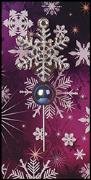 Just Nan - Charm Garden Pin - Sparkle Flake-Just Nan - Charm Garden Pin - Sparkle Flake, embellishment, decoration, pins, snowflake, cross stitch