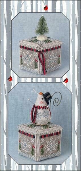 Just Nan - Frosty Snow Cube-Just Nan - Frosty Snow Cube, winter, cube, cross stitch 