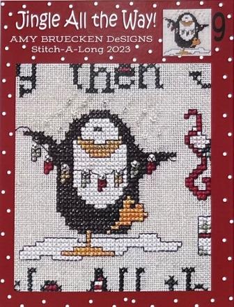 Amy Bruecken Designs - Jingle All the Way - Part 09-Amy Bruecken Designs - Jingle All the Way - Part 09, penguin, snow, cross stitch 