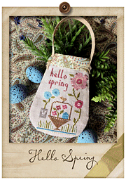 Lizzie Kate - Hello Spring Kit-Lizzie Kate - Hello Spring Kit, pouch, spring, flowers, cross stitch, easter, 