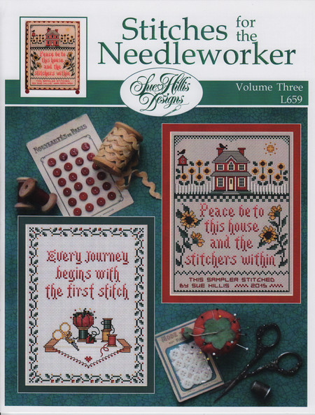 Sue Hillis Designs - Stitches for the Needleworker - Volume 3-Sue Hillis Designs - Stitches for the Needleworker - Volume 3, home, buttons, stitching, peace, prayers, 