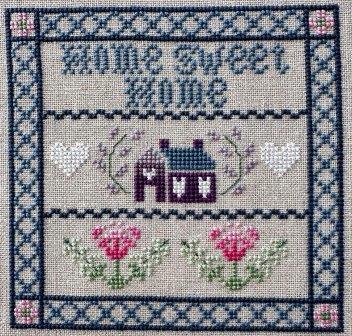 Luhu Stitches - Home Sweet Home-Luhu Stitches - Home Sweet Home, country, home, hearts, flowers, family, cross stitch