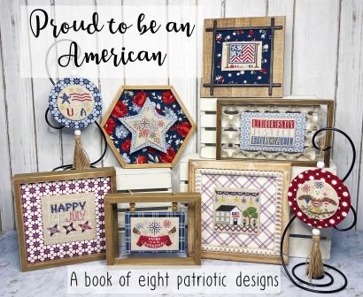 Little Stitch Girl - Proud to be an American - Market Exclusive-Little Stitch Girl - Proud to be an American, USA. patriotic, American, American flag, home sweet home, cross stitch 