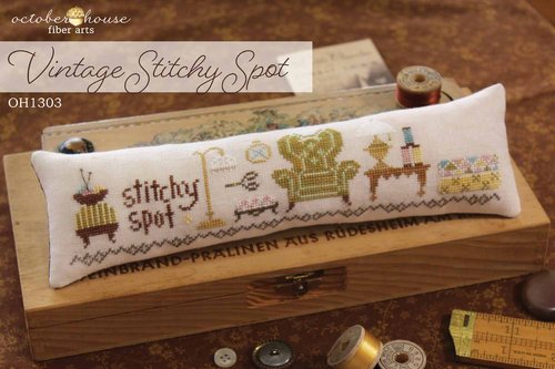 October House - Vintage Stitchy Spot-October House - Vintage Stitchy Spot, comfy chair, stitching, hobby, cross stitch