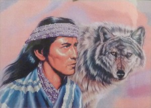 Needle Treasures - Gray Wolf - Cross Stitch Kit-Gray Wolf,  Native American, Cross Stitch Kit, JCA, Needle Treasures, 