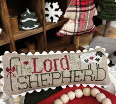 Primrose Cottage Stitches - The Lord is My Shepherd-Primrose Cottage Stitches - The Lord is My Shepherd, Jesus, Father, faith, bible, verse, God, cross stitch