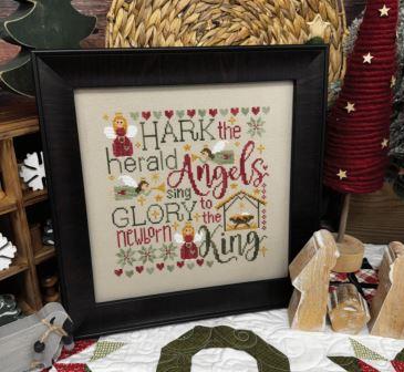 Primrose Cottage Stitches - Hark the Herald!-Primrose Cottage Stitches - Hark the Herald, angels sing, songs, praise, worship, Jesus, God, Christmas, 