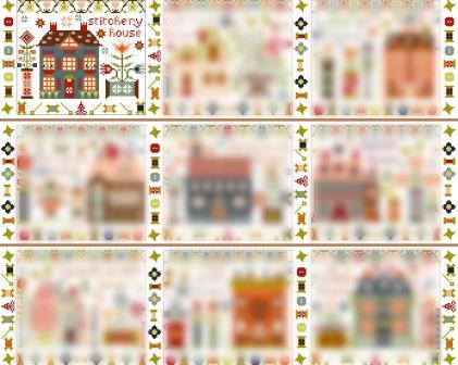 Pansy Patch Quilts and Stitchery - The Houses on Stitchery Lane Thread Pack-Pansy Patch Quilts and Stitchery - The Houses on Stitchery Lane Thread Pack