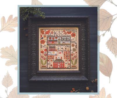 Plum Street Samplers - Autumn in Williamsburg-Plum Street Samplers - Autumn in Williamsburg, fall, USA, 1632, King William lll, cross stitch, plantation, 