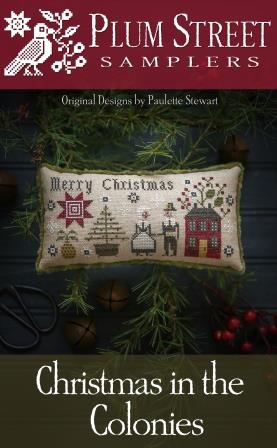 Plum Street Samplers - Christmas in the Colonies-Plum Street Samplers - Christmas in the Colonies, pilgims, Mayflower, home, cross stitch