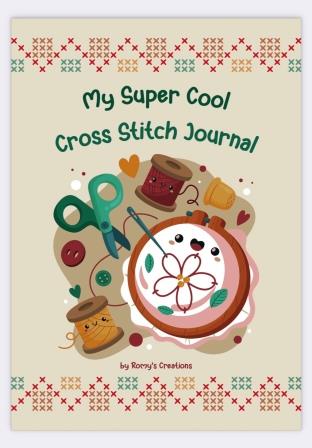 Romy's Creations - My Super Cool Cross Stitch Journal-Romys Creations - My Super Cool Cross Stitch Journal, projects, photo, progress, inventory, cross stitch, book