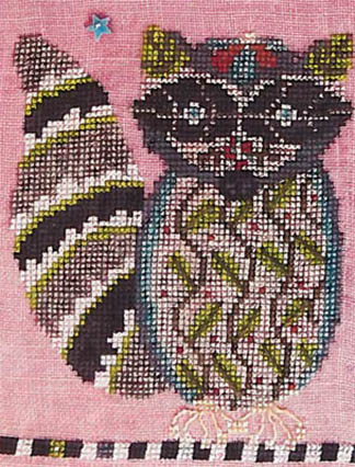 SamSarah Design Studio - Out of the Woods - Racoon-SamSarah Design Studio - Out of the Woods - Racoon, woodland, animals, forest, cross stitch 