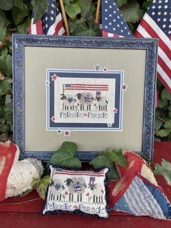 Shepherd's Bush - Patriotic Parade Kit-Shepherds Bush - Patriotic Parade Kit, sheep, USA, parade, cross stitch 