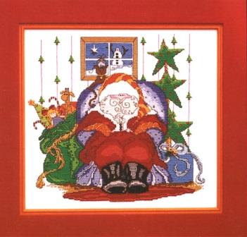 Sisters and Best Friends - Big Nick-Sisters and Best Friends - Big Nick, Santa Claus, Christmas, snowman, gifts, cross stitch