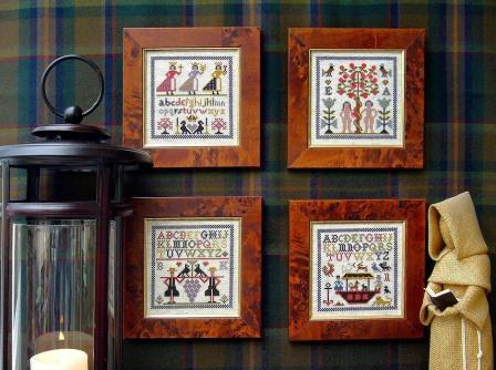 The Sampler Company - Biblical Miniatures-The Sampler Company - Biblical Miniatures, Adam  Eve  Noahs Ark  Faith, Hope  Charity  The Spices from Canaan, bible, stories, God, cross stitch