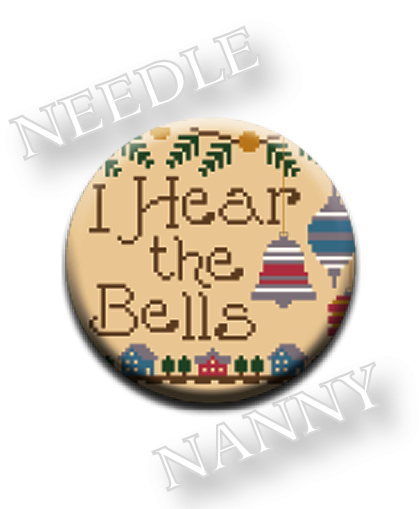 Stitch Dots - Hands On Design - I Hear the Bells Needle Nanny-Stitch Dots - I Hear the Bells Needle Nanny by Hands On Design, Christmas, ornaments, Christmas trees, singing, church bells, cross stitch, magnet, 