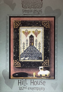 Sheepish Designs - Hill House-Sheepish Designs - Hill House, angels, sampler, house, sheep, trees, home, cross stitch, oop, OUT OF PRINT,