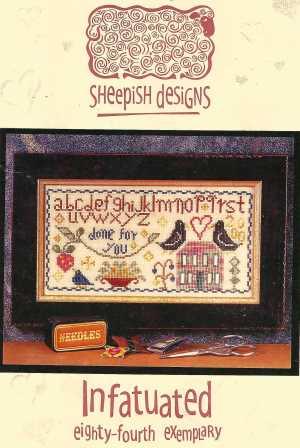 Sheepish Designs - Infatuated-Sheepish Designs - Infatuated, crows, sampler, strawberry, cross stitch
